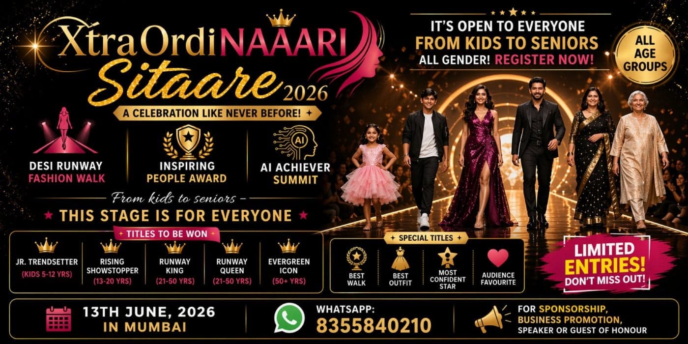 Kids & Family Fashion Show in Mumbai | XtraOrdiNAARI Sitaare – Desi Runway & Awards 2026